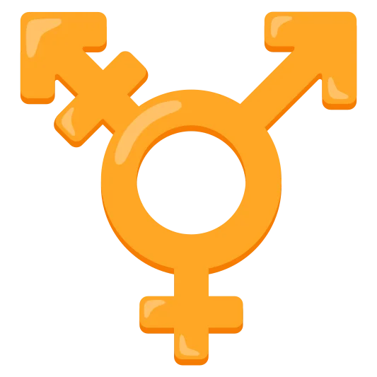 The transgender symbol emoji.