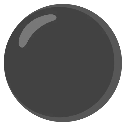 The black circle emoji.