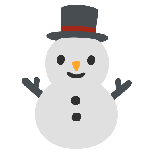 The snowman without snow emoji.