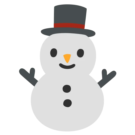 The snowman without snow emoji.