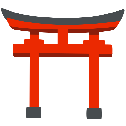 The shinto shrine emoji.