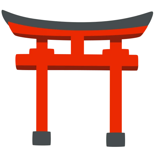 The shinto shrine emoji.