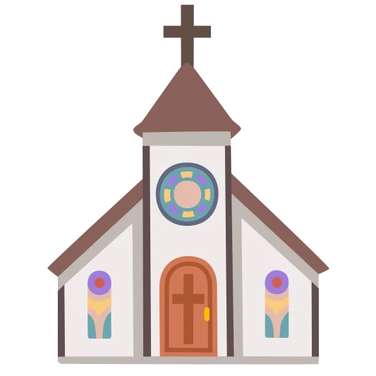 The church emoji.