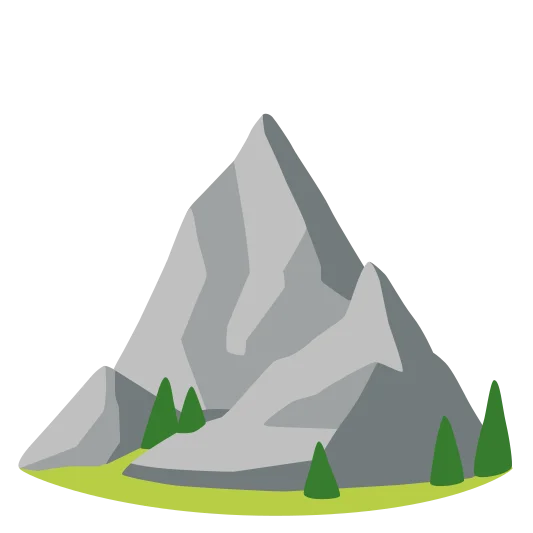 The mountain emoji.