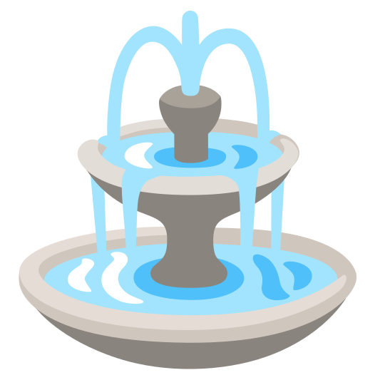 The fountain emoji.