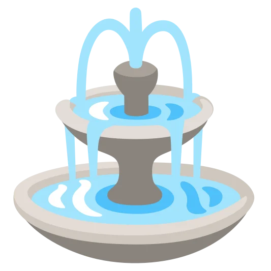 The fountain emoji.