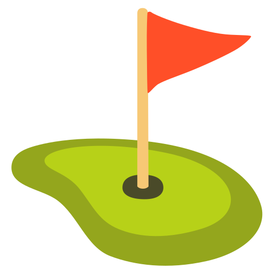 The flag in hole emoji.