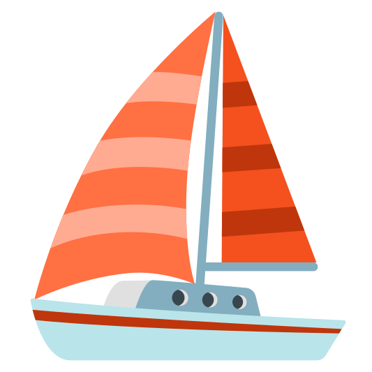 The sailboat emoji.