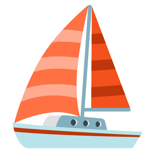 The sailboat emoji.