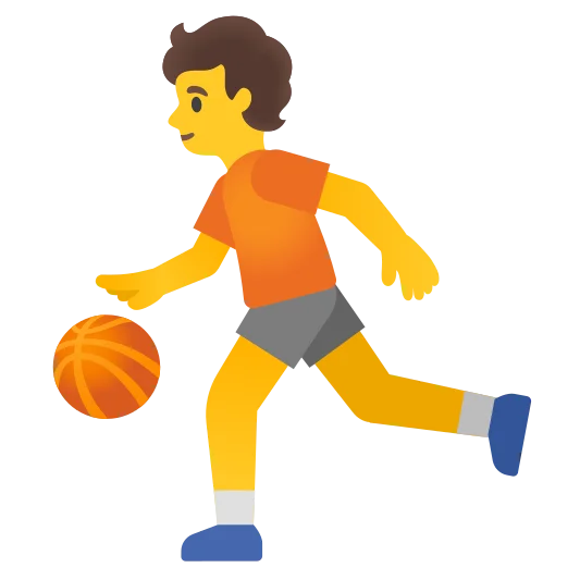 The person bouncing ball emoji.