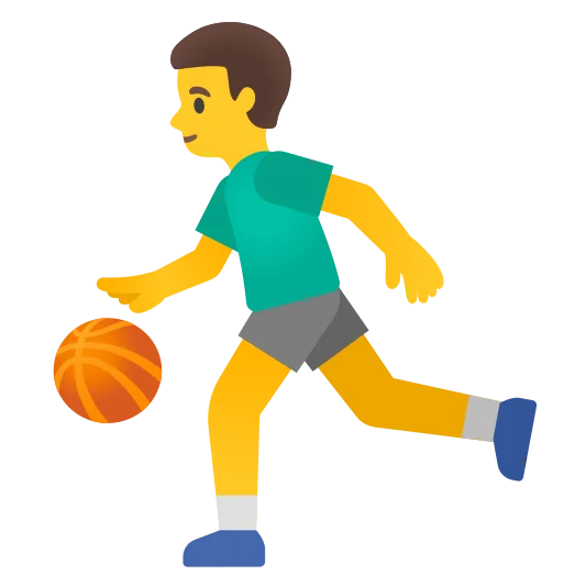 The man bouncing ball emoji.