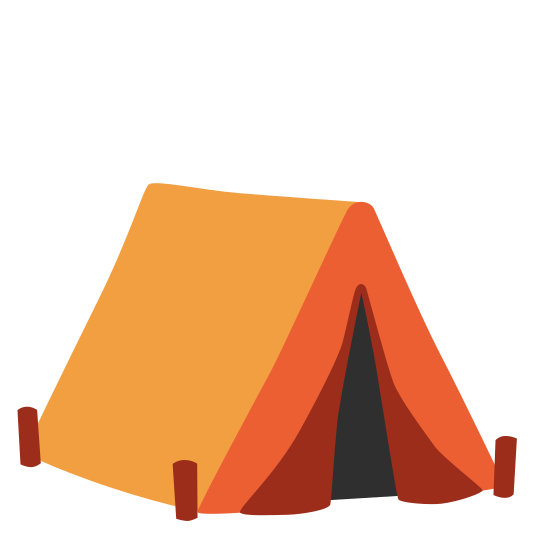 The tent emoji.