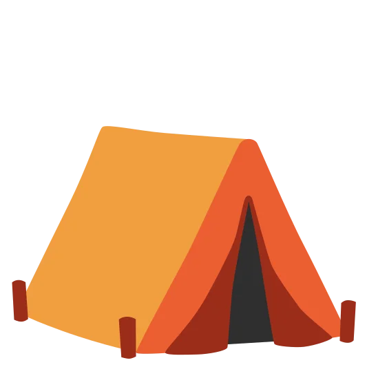 The tent emoji.