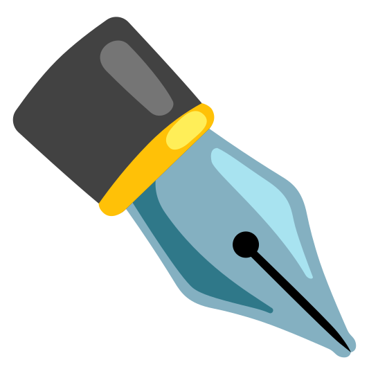 The black nib emoji.