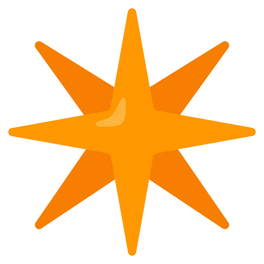 The eight-pointed star emoji.