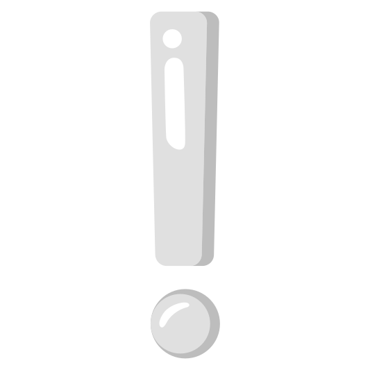 The white exclamation mark emoji.