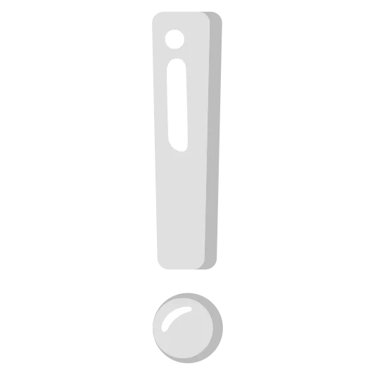 The white exclamation mark emoji.