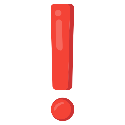 The red exclamation mark emoji.