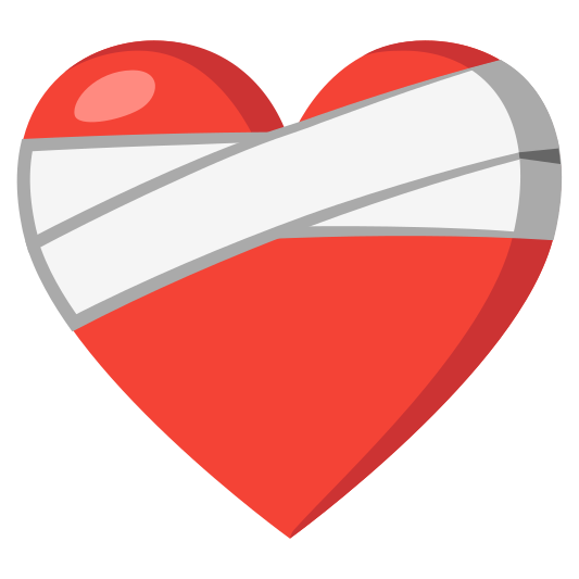 The mending heart emoji.