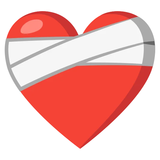 The mending heart emoji.