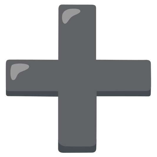 The plus emoji.