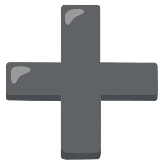 The plus emoji.