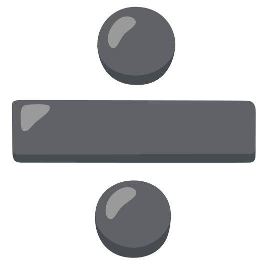 The divide emoji.