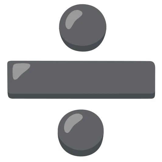 The divide emoji.