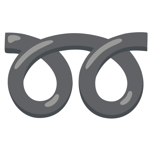 The double curly loop emoji.