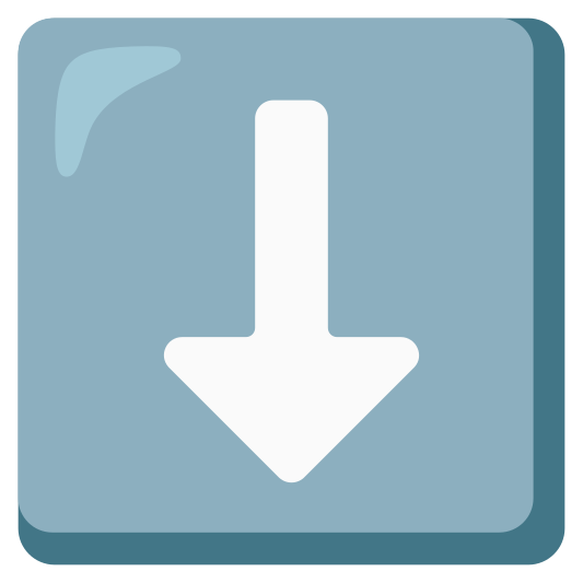 The down arrow emoji.