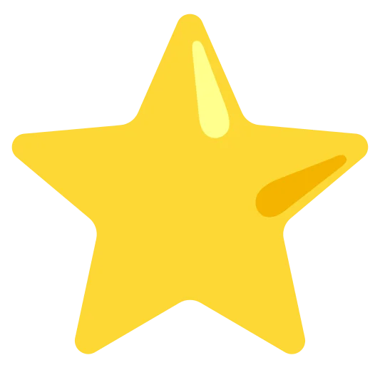 The star emoji.